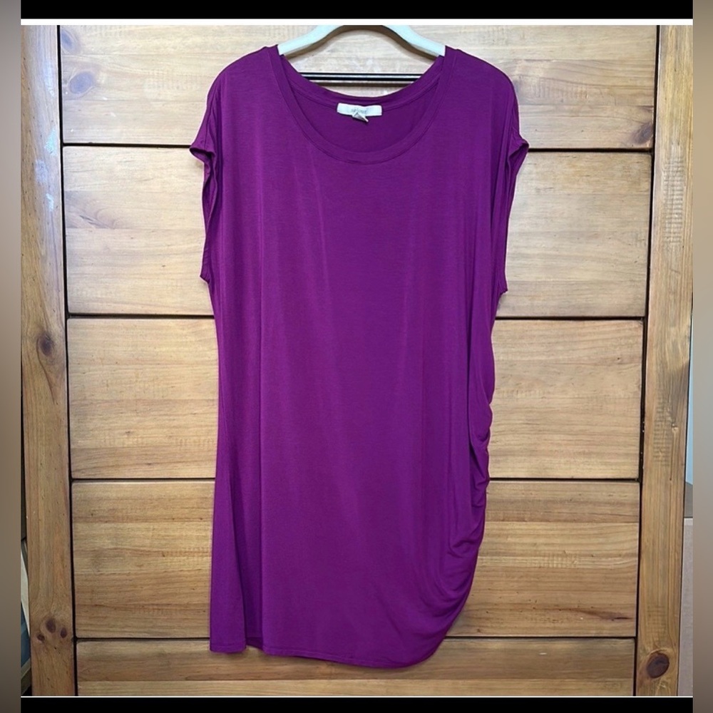 NWT! Sejour Purple Short Sleeve Top | 2X